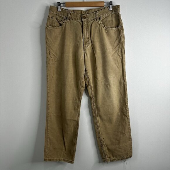 Bills Khakis Weathered Canvas USA rugged 5 Pocket Standard fit 34 (FLAWS) - Picture 1 of 16